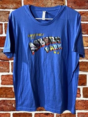 Bella Canvas Blue 'Greetings from Asbury Park N.J.' Graphic Tee
